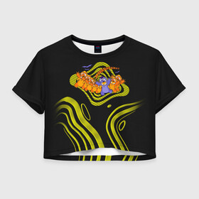 Женская футболка Crop-top 3D с принтом Много Стичей в городе Новоалтайск, 100% полиэстер | круглая горловина, длина футболки до линии талии, рукава с отворотами | alien | experiment 626 | lila and stich | lilo  stitch | lilo and stitch | vdhaydsof | walt disney | дисней | инапланетянин | инопланетянин | лерой | лила и стич | лило и стич | пришелец | прищелец | синий зверек зверёк | стежок | экспер