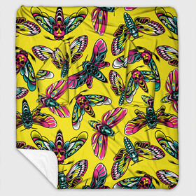 Плед с рукавами с принтом Pattern в городе Новоалтайск, 100% полиэстер | Закругленные углы, все края обработаны. Ткань не мнется и не растягивается. Размер 170*145 | butterfly | hipster | skull | wings | бабочка | крылья | хипстер | череп