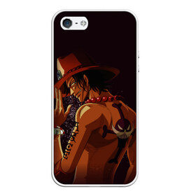 Чехол для iPhone 5/5S матовый с принтом One Piece Портгас Д Эйс в городе Новоалтайск, Силикон | Область печати: задняя сторона чехла, без боковых панелей | one piece | аниме | обезьяна д. луффи | портгас д. эйс | туз | эйс огненный кулак