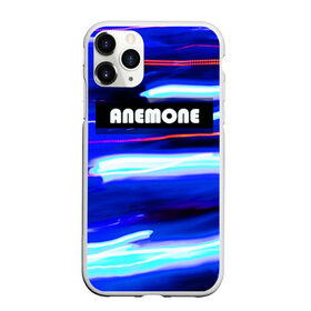 Чехол для iPhone 11 Pro Max матовый с принтом ANEMONE в городе Новоалтайск, Силикон |  | брызги | капли | краски | неоновые полоски | неоновый свет | стильная надпись