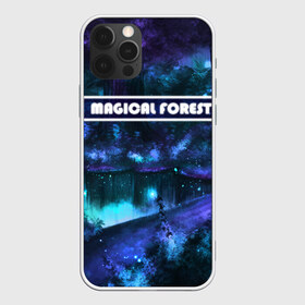 Чехол для iPhone 12 Pro Max с принтом MAGICAL FOREST в городе Новоалтайск, Силикон |  | звездное небо | магический лес | неоновая пыль | неоновые линии | озеро ночью | отражение в озере | светлячки в лесу
