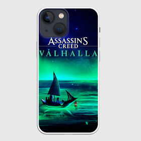 Чехол для iPhone 13 mini с принтом VALHALLA в городе Новоалтайск,  |  | eivor | valhalla | vikings | ассасин крид вальгала | ассасин крид вальхалла | ассассин крид | вальгалла | вальхалла | викинг | викинги | северное сияние | эйвор