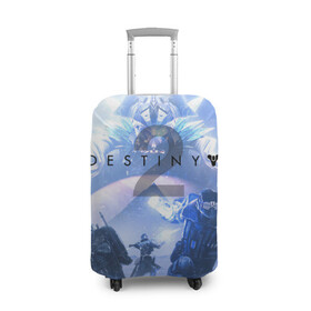 Чехол для чемодана 3D с принтом Destiny 2: Beyond Light. в городе Новоалтайск, 86% полиэфир, 14% спандекс | двустороннее нанесение принта, прорези для ручек и колес | destiny 2: beyond light | esport | games | mmorpg | дестини 2 | игроки | игролюбители | игроманы | игры | киберспорт | сезон 
