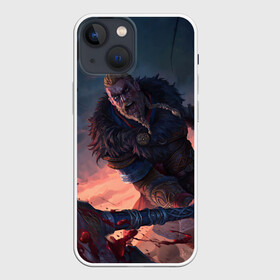Чехол для iPhone 13 mini с принтом ASSASSINS CREED VALHALLA в городе Новоалтайск,  |  | eivor | valhalla | vikings | ассасин крид вальгала | ассасин крид вальхалла | ассассин крид | вальгалла | вальхалла | викинг | викинги | северное сияние | эйвор