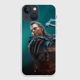 Чехол для iPhone 13 mini с принтом ASSASSINS CREED VALHALLA в городе Новоалтайск,  |  | eivor | valhalla | vikings | ассасин крид вальгала | ассасин крид вальхалла | ассассин крид | вальгалла | вальхалла | викинг | викинги | северное сияние | эйвор