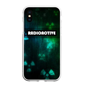 Чехол для iPhone XS Max матовый с принтом RADIOACTIVE в городе Новоалтайск, Силикон | Область печати: задняя сторона чехла, без боковых панелей | значок радиации | металл текстура | метро | радиация | сталкер