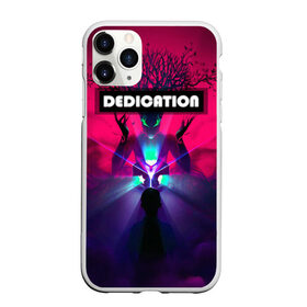 Чехол для iPhone 11 Pro Max матовый с принтом DEDICATION в городе Новоалтайск, Силикон |  | Тематика изображения на принте: иллюстрация | неоновый лучи | неоновый свет | со смыслом | существо мифическое | фантастика | фентези | человек | эпичный арт