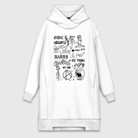 Платье-худи хлопок с принтом LIL PEEP TATTOO в городе Новоалтайск,  |  | lil peep | rap. | легенда | лил пип | лил пип песни | лила пипа | музыка | реп