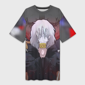 Платье-футболка 3D с принтом Томура Шигараки (Z) в городе Новоалтайск,  |  | all might | bakugou | boku no hero academia | heroes | katsuki | my hero academia | plus ultra | всемогущий | мидория | моя геройская академия | плюс ультра | томура | томура шигараки | урарака | шигараки