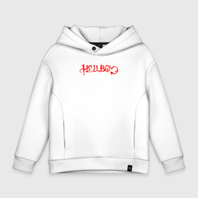 Детское худи Oversize хлопок с принтом LIL PEEP HELLBOY в городе Новоалтайск, френч-терри — 70% хлопок, 30% полиэстер. Мягкий теплый начес внутри —100% хлопок | боковые карманы, эластичные манжеты и нижняя кромка, капюшон на магнитной кнопке | Тематика изображения на принте: lil peep | rap. | легенда | лил пип | лил пип песни | лила пипа | музыка | реп