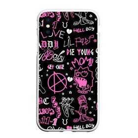 Чехол для iPhone XS Max матовый с принтом LIL PEEP в городе Новоалтайск, Силикон | Область печати: задняя сторона чехла, без боковых панелей | Тематика изображения на принте: lil peep | rap. | легенда | лил пип | лил пип песни | лила пипа | музыка | реп