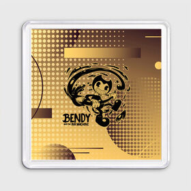 Магнит 55*55 с принтом BENDY AND THE INK MACHINE. в городе Новоалтайск, Пластик | Размер: 65*65 мм; Размер печати: 55*55 мм | Тематика изображения на принте: bendy | bendy and the ink machine | бенди | бенди и чернильная машина | большие чудеса | взлёты и падения | движущиеся картинки | последняя бобина | старая песня
