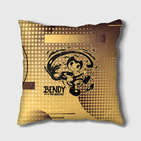 Подушка 3D с принтом BENDY AND THE INK MACHINE. в городе Новоалтайск, наволочка – 100% полиэстер, наполнитель – холлофайбер (легкий наполнитель, не вызывает аллергию). | состоит из подушки и наволочки. Наволочка на молнии, легко снимается для стирки | bendy | bendy and the ink machine | бенди | бенди и чернильная машина | большие чудеса | взлёты и падения | движущиеся картинки | последняя бобина | старая песня