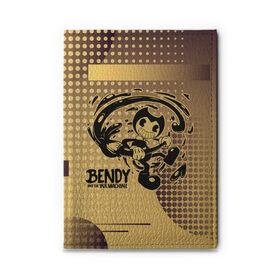 Обложка для автодокументов с принтом BENDY AND THE INK MACHINE. в городе Новоалтайск, натуральная кожа |  размер 19,9*13 см; внутри 4 больших “конверта” для документов и один маленький отдел — туда идеально встанут права | bendy | bendy and the ink machine | бенди | бенди и чернильная машина | большие чудеса | взлёты и падения | движущиеся картинки | последняя бобина | старая песня