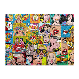 Обложка для студенческого билета с принтом Pop Art в городе Новоалтайск, натуральная кожа | Размер: 11*8 см; Печать на всей внешней стороне | Тематика изображения на принте: pop art | wow | девушки | искусство | поп арт | стиль