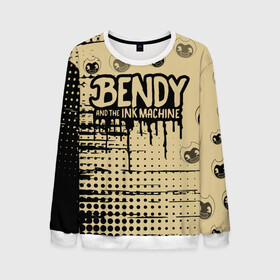 Мужской свитшот 3D с принтом BENDY AND THE INK MACHINE. в городе Новоалтайск, 100% полиэстер с мягким внутренним слоем | круглый вырез горловины, мягкая резинка на манжетах и поясе, свободная посадка по фигуре | bendy | bendy and the ink machine | бенди | бенди и чернильная машина | большие чудеса | взлёты и падения | движущиеся картинки | последняя бобина | старая песня