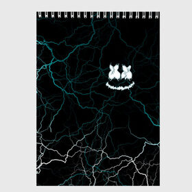 Скетчбук с принтом Marshmello Dark Smile в городе Новоалтайск, 100% бумага
 | 48 листов, плотность листов — 100 г/м2, плотность картонной обложки — 250 г/м2. Листы скреплены сверху удобной пружинной спиралью | dark smile | dj marshmello | halloween | marshmallo | marshmello | pop art | smile | глаза и рот | диджей маршмелло | зефир | злой marshmello | маршмелло | маршмеллоу | маршмело | смайлик | улыбка | хэллоуин | хэлуин