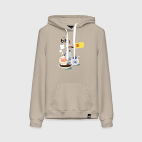 Женская толстовка хлопок с принтом Bao в городе Новоалтайск, френч-терри, мягкий теплый начес внутри (100% хлопок) | карман-кенгуру, эластичные манжеты и нижняя кромка, капюшон с подкладом и шнурком | bao | pixar | vdzabma | бао | пиксар