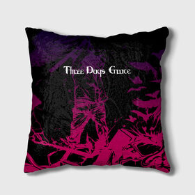 Подушка 3D с принтом THREE DAYS GRACE. в городе Новоалтайск, наволочка – 100% полиэстер, наполнитель – холлофайбер (легкий наполнитель, не вызывает аллергию). | состоит из подушки и наволочки. Наволочка на молнии, легко снимается для стирки | tdg | three days grace | группа | музыка | рок | три дейс грейс