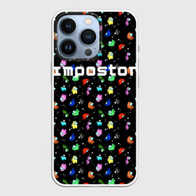 Чехол для iPhone 13 Pro с принтом Impostor в городе Новоалтайск,  |  | among us | impostor | not me | space | there is 1 impostor | there is impostor among us | амонг ас | зима | космос | предатель | разноцветные космонавты