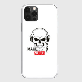 Чехол для iPhone 12 Pro Max с принтом Make some noise в городе Новоалтайск, Силикон |  | make some noise | музыка | надписи | пошумим | череп