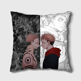 Подушка 3D с принтом Jujutsu Kaisen Сукуна х Юдзи в городе Новоалтайск, наволочка – 100% полиэстер, наполнитель – холлофайбер (легкий наполнитель, не вызывает аллергию). | состоит из подушки и наволочки. Наволочка на молнии, легко снимается для стирки | anime | black | cursed spirit | demon | evil | good | itadori yuji | magic battle | shaman | sukuna | white | ying yang | аниме | белое | годжо сатору | демон | добро | зло | инь ян | итадори юдзи | кугисаки | магическая битва | проклятый дух | рёмен суку