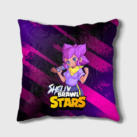 Подушка 3D с принтом Brawl Stars Shelly в городе Новоалтайск, наволочка – 100% полиэстер, наполнитель – холлофайбер (легкий наполнитель, не вызывает аллергию). | состоит из подушки и наволочки. Наволочка на молнии, легко снимается для стирки | Тематика изображения на принте: anime | brawl | brawl stars | brawlstars | brawl_stars | panny | shelly | аниме | бравл | бравлстарс | девочка | девушка | манга | шели | шелли | шэли | шэлли