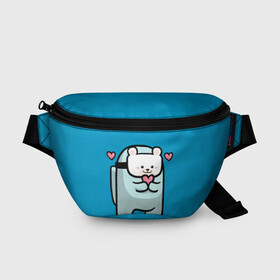 Поясная сумка 3D с принтом Nyan Cat (Among Us) в городе Новоалтайск, 100% полиэстер | плотная ткань, ремень с регулируемой длиной, внутри несколько карманов для мелочей, основное отделение и карман с обратной стороны сумки застегиваются на молнию | among | among us | cat | cats | crewmate | game | impistor | nyan | space | us | vote | выживший | игра | космос | кот | котейка | котэ | кошка | кэт | невиновный | нян | предатель | самозванец | сердечки | сердечко | сердца | сердце