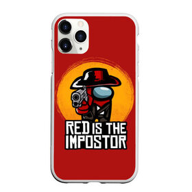Чехол для iPhone 11 Pro Max матовый с принтом Red Is The Impostor в городе Новоалтайск, Силикон |  | Тематика изображения на принте: among | among us | crewmate | dead | game | impistor | red | redemption | space | us | vote | выживший | игра | космос | красный | невиновный | предатель | самозванец
