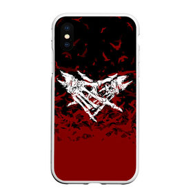 Чехол для iPhone XS Max матовый с принтом Velial Squad. в городе Новоалтайск, Силикон | Область печати: задняя сторона чехла, без боковых панелей | Тематика изображения на принте: music | rap | russian rap | velial squad | балаклава | белый | велиал сквад | известные личности | музыка | музыканты | певцы | российский музыкальный коллектив | русский рэп | рэп | хип хоп | хорроркор группа | чёрный