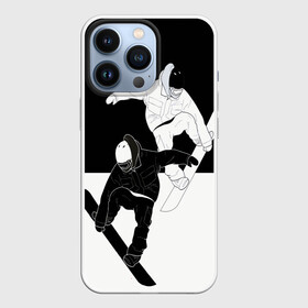 Чехол для iPhone 13 Pro с принтом Сноубордисты в городе Новоалтайск,  |  | snowboard | snowboarding | sport | борд | горнолыжник | горнолыжный | инь янь | с | с сноубордистами | с сноубордистом | сноуборд | сноубординг | сноубордисты | со сноубордом | спорт | феншуй | экстремальный спорт