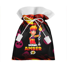 Подарочный 3D мешок с принтом BRAWL STARS AMBER. в городе Новоалтайск, 100% полиэстер | Размер: 29*39 см | 8 bit | amber | brawl stars | colette | crow | gale | leon | max | mecha | mecha crow | mr.p | sally leon | shark | tara | virus 8 bit | werewolf leon | акула | амбер | берли | бравл старс | ворон | коллет | макс | оборотень
