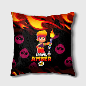 Подушка 3D с принтом BRAWL STARS AMBER. в городе Новоалтайск, наволочка – 100% полиэстер, наполнитель – холлофайбер (легкий наполнитель, не вызывает аллергию). | состоит из подушки и наволочки. Наволочка на молнии, легко снимается для стирки | 8 bit | amber | brawl stars | colette | crow | gale | leon | max | mecha | mecha crow | mr.p | sally leon | shark | tara | virus 8 bit | werewolf leon | акула | амбер | берли | бравл старс | ворон | коллет | макс | оборотень