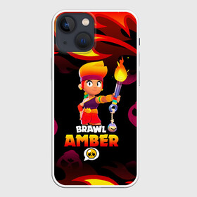 Чехол для iPhone 13 mini с принтом BRAWL STARS AMBER. в городе Новоалтайск,  |  | 8 bit | amber | brawl stars | colette | crow | gale | leon | max | mecha | mecha crow | mr.p | sally leon | shark | tara | virus 8 bit | werewolf leon | акула | амбер | берли | бравл старс | ворон | коллет | макс | оборотень