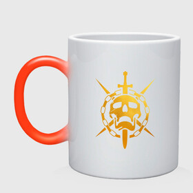 Кружка хамелеон с принтом DESTINY 2 GOLD EDITION в городе Новоалтайск, керамика | меняет цвет при нагревании, емкость 330 мл | bungie | destiny | destiny 2 | destiny 2: beyond light | дастани | дастани 2 | дестени | дэстэни | кейдж дестини | космос