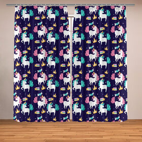 Фотошторы с принтом Unicorn pattern в городе Новоалтайск, Блэкаут (светозащита 90%) / Габардин (светозащита 40% | 2 полотна шириной по 145 см; Высота 200-300 см; Крепление: шторная лента (на крючки); | cloud | heart | hoofs | horn | mane | pattern | star | tail | unicorn | грива | единорог | звезда | копыта | облако | рог | сердце | узор | хвост