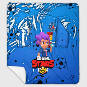 Плед с рукавами с принтом BRAWL STARS SHELLY PSG в городе Новоалтайск, 100% полиэстер | Закругленные углы, все края обработаны. Ткань не мнется и не растягивается. Размер 170*145 | 8 bit | amber | brawl stars | crow | gale | leon | max | mecha | mecha crow | mr.p | psg | sally leon | shark | shelly | tara | virus 8 bit | werewolf leon | акула | амбер | берли | бравл старс | ворон | макс | оборотень | псж | шелли