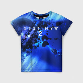 Детская футболка 3D с принтом DESTINY 2 в городе Новоалтайск, 100% гипоаллергенный полиэфир | прямой крой, круглый вырез горловины, длина до линии бедер, чуть спущенное плечо, ткань немного тянется | Тематика изображения на принте: bungie | destiny | destiny 2 | destiny 2: beyond light | ramen | spice ramen | дастани | дастани 2 | дестени | дэстэни | кейдж дестини | космос