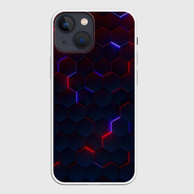 Чехол для iPhone 13 mini с принтом Light Background в городе Новоалтайск,  |  | Тематика изображения на принте: art | background | geometry | hexagons | neon | texture | арт | геометрия | неон | текстура | фон | шестигранники
