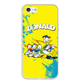 Чехол для iPhone 5/5S матовый с принтом Donald duck (Рыбалка) в городе Новоалтайск, Силикон | Область печати: задняя сторона чехла, без боковых панелей | donald duck | walt disney | герой | мультфильмов | селезень | студии