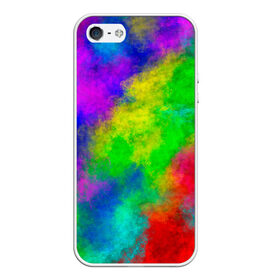 Чехол для iPhone 5/5S матовый с принтом Multicolored в городе Новоалтайск, Силикон | Область печати: задняя сторона чехла, без боковых панелей | abstract | colorful | holi | neon | pattern | rainbow | texture | абстракция | граффити | дым | искусство | кислота | кислотный | краска | красочный | микс | неоновый | облака | радуга | радужный | текстура | туман | узор | холи