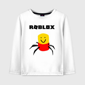 Детский лонгслив хлопок с принтом ROBLOX в городе Новоалтайск, 100% хлопок | круглый вырез горловины, полуприлегающий силуэт, длина до линии бедер | piggy | roblox | roblox games | roblox piggy | игра роблокс | пигги. | роблокс | роблокс пигги | робукс