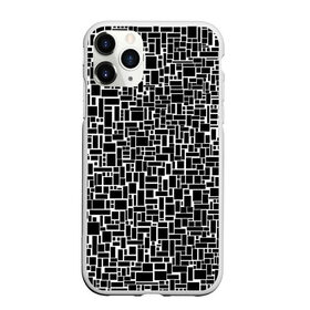 Чехол для iPhone 11 Pro Max матовый с принтом Геометрия ЧБ.Black & white в городе Новоалтайск, Силикон |  | black  white | геометрия | прямоугольники | текстуры | чб
