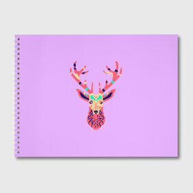 Альбом для рисования с принтом олень deer в городе Новоалтайск, 100% бумага
 | матовая бумага, плотность 200 мг. | Тематика изображения на принте: deer | doe | fawn | олененок | олениха | олень