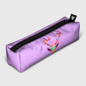 Пенал 3D с принтом олень deer в городе Новоалтайск, 100% полиэстер | плотная ткань, застежка на молнии | Тематика изображения на принте: deer | doe | fawn | олененок | олениха | олень
