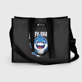 Сумка-шоппер 3D с принтом Baby shark в городе Новоалтайск, 100% полиэстер | застегивается на металлическую кнопку; внутренний карман застегивается на молнию. Стенки укреплены специальным мягким материалом, чтобы защитить содержимое от несильных ударов
 | baby shark | daddy shark | family shark | grandma shark | grandpa shark | mommy shark | бабушка акула | дедушка акула | мама акула | отец акула | ребенок акула | семья акул