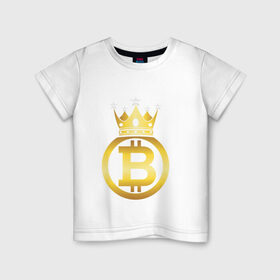 Детская футболка хлопок с принтом Биткоин (bitcoin) в городе Новоалтайск, 100% хлопок | круглый вырез горловины, полуприлегающий силуэт, длина до линии бедер | bitcoin | bitcoin news | bitcoin news today | bitcoin price | bitcoin price prediction | bitcoin trading | btc | btc news | btc price | btc today | crypto | crypto news | cryptocurrency