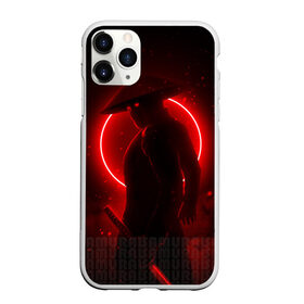 Чехол для iPhone 11 Pro Max матовый с принтом SAMURAI в городе Новоалтайск, Силикон |  | samurai | катана | красные глаза | меч | неоновое кольцо | неоновые глаза | человек | японская культура