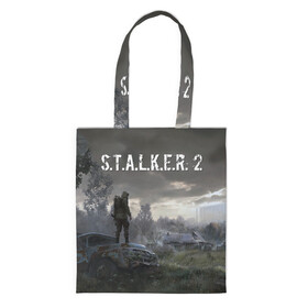 Шоппер 3D с принтом STALKER 2 в городе Новоалтайск, 100% полиэстер | Плотность: 200 г/м2; Размер: 34×35 см; Высота лямок: 30 см | 2021 | gsm | s.t.a.l.k.e.r | s.t.a.l.k.e.r.2 | stalker | stalker 2 | stalker2 | сталкер | сталкер 2 | сталкер2 | чернобыль