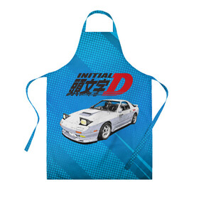 Фартук 3D с принтом INITIAL D. в городе Новоалтайск, 100% полиэстер | общий размер — 65 х 85 см, ширина нагрудника — 26 см, горловина — 53 см, длина завязок — 54 см, общий обхват в поясе — 173 см. Принт на завязках и на горловине наносится с двух сторон, на основной части фартука — только с внешней стороны | initial d | аниме | гонки | инициал ди | король дрифта | уличные гонки | фильм